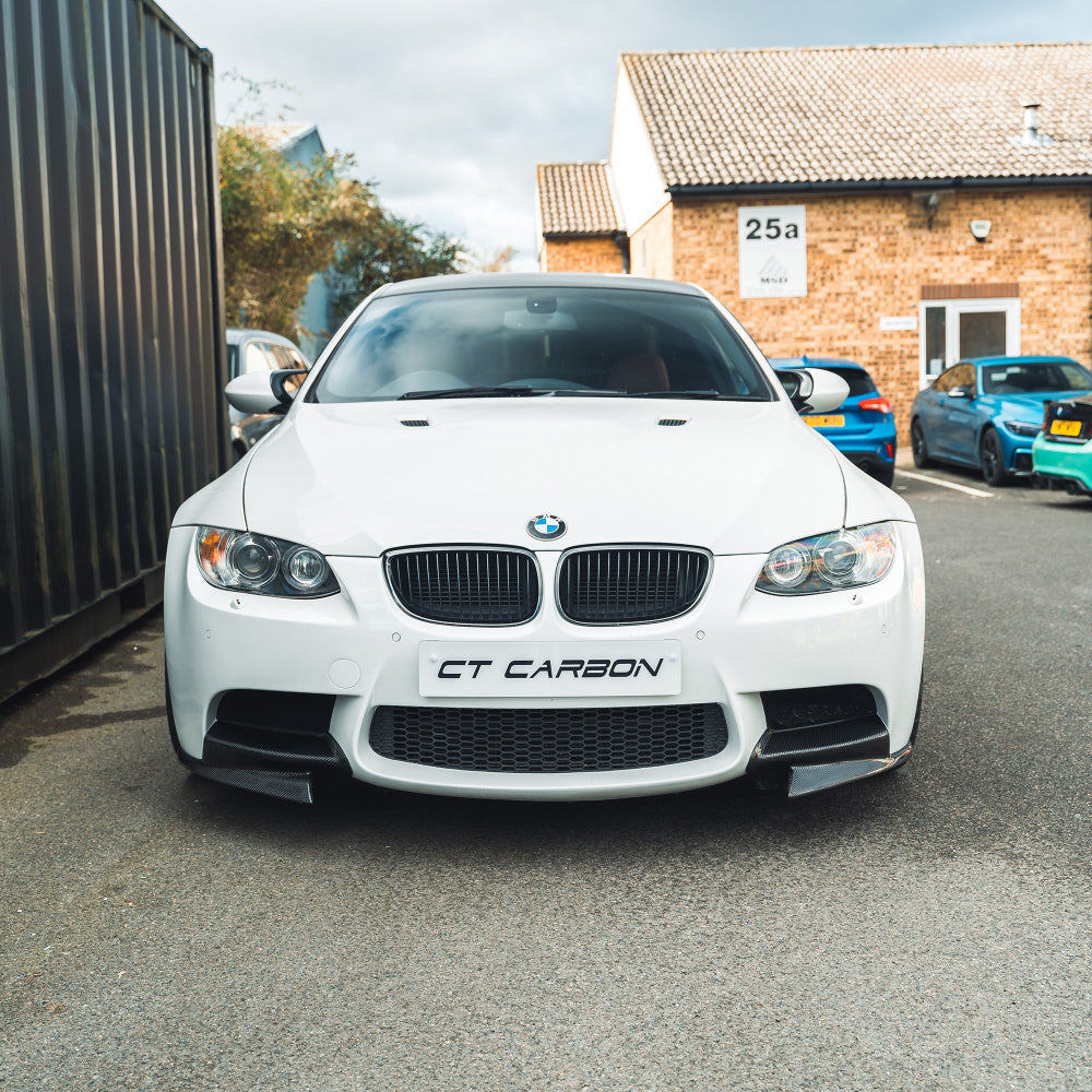 BMW M3 E92/E90 Carbon Front Canard Splitters - view 3