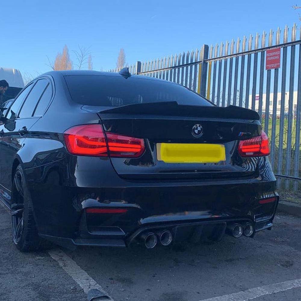 BMW M3 F80 & F30 3 Series Carbon Fibre Spoiler - V3 - view 3