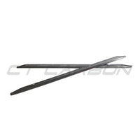 BMW M3 G80/G81 Carbon Fibre Side Skirt Extensions - V6 - view 2