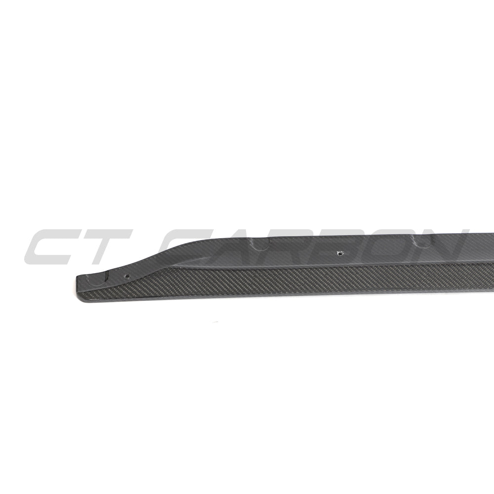 BMW M3 G80/G81 Carbon Fibre Side Skirt Extensions - V6 - view 3