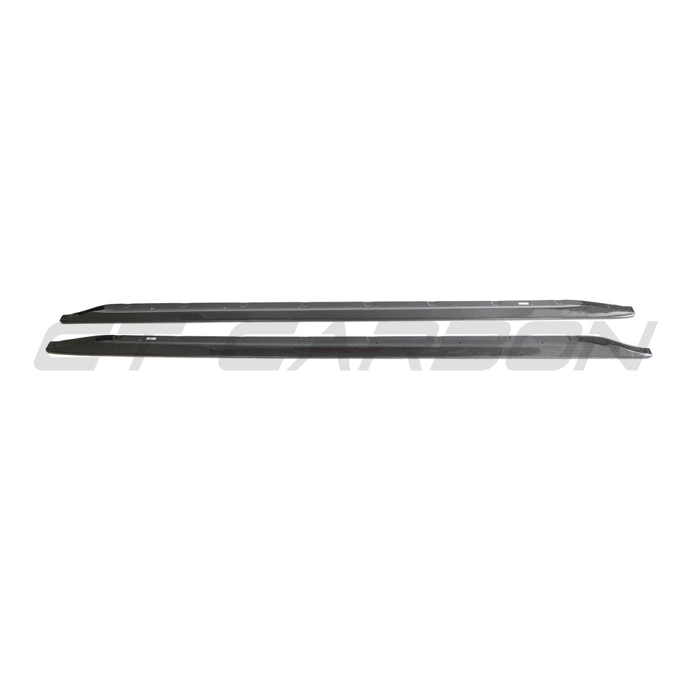 BMW M3 G80/G81 Carbon Fibre Side Skirt Extensions - V6 - view 4