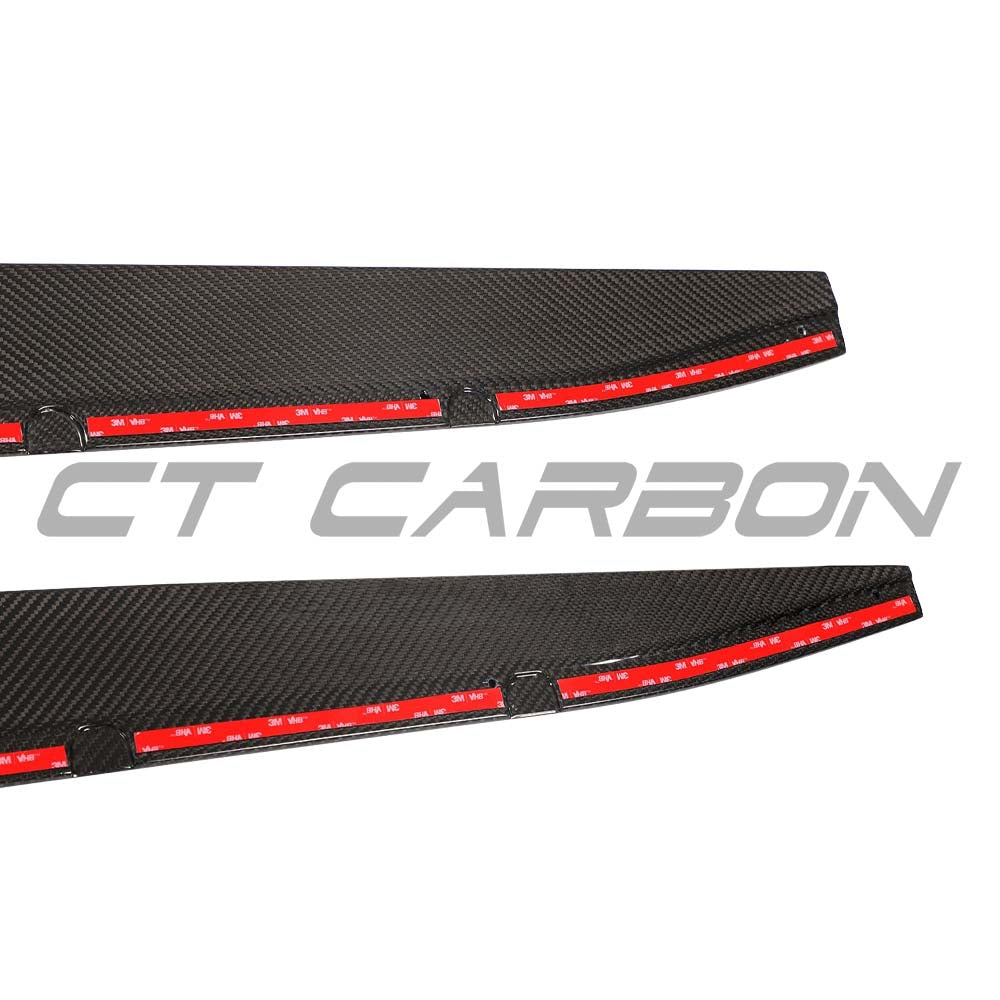 BMW M3 G80/G81 Carbon Fibre Side Skirt Extensions - V3 - CT Design - view 10