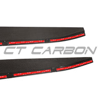 BMW M3 G80/G81 Carbon Fibre Side Skirt Extensions - V3 - CT Design - view 10