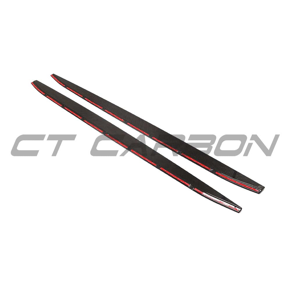 BMW M3 G80/G81 Carbon Fibre Side Skirt Extensions - V3 - CT Design - view 15