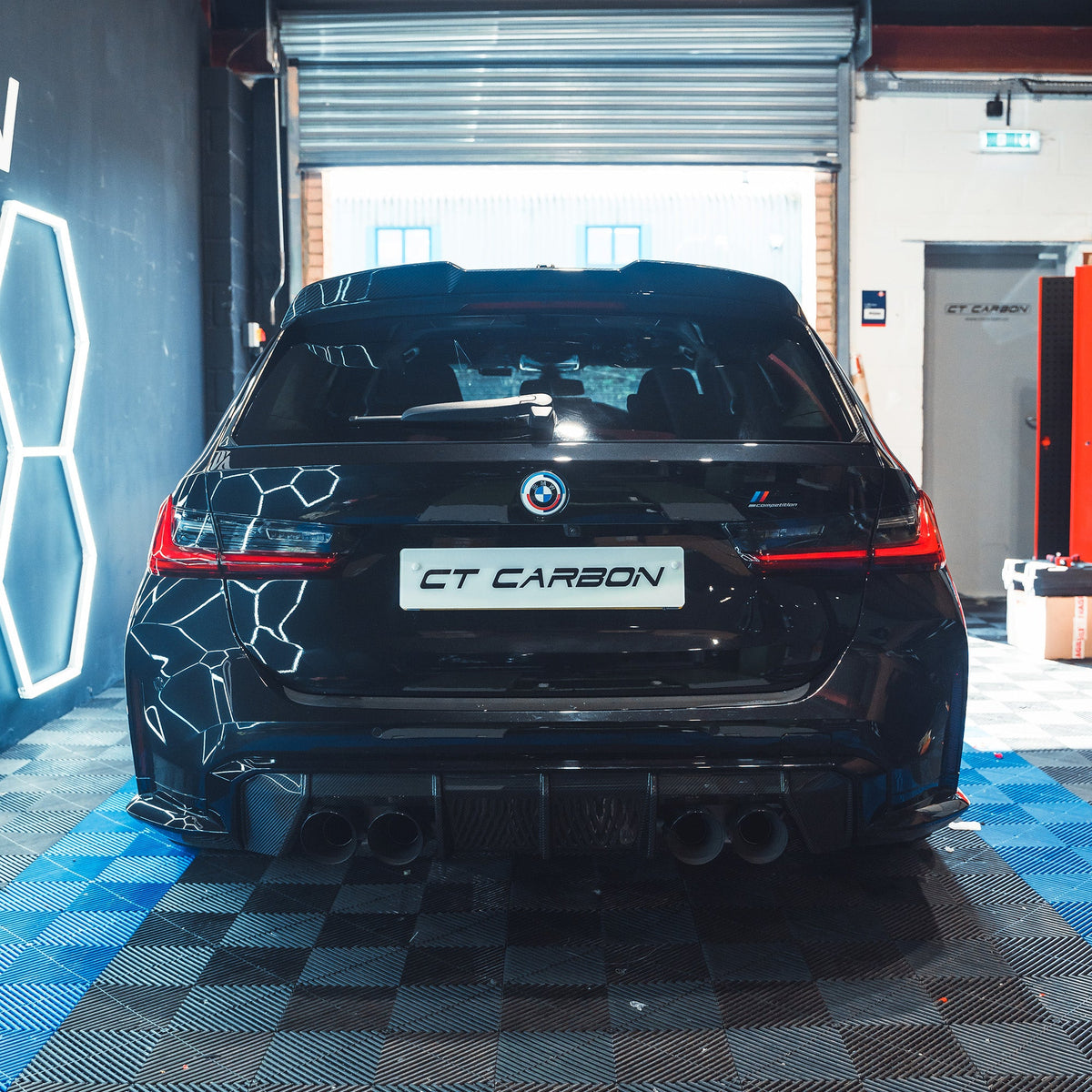 BMW M3 G81/G21 3 Series Carbon Fibre Spoiler - V1 - CT Design - view 5