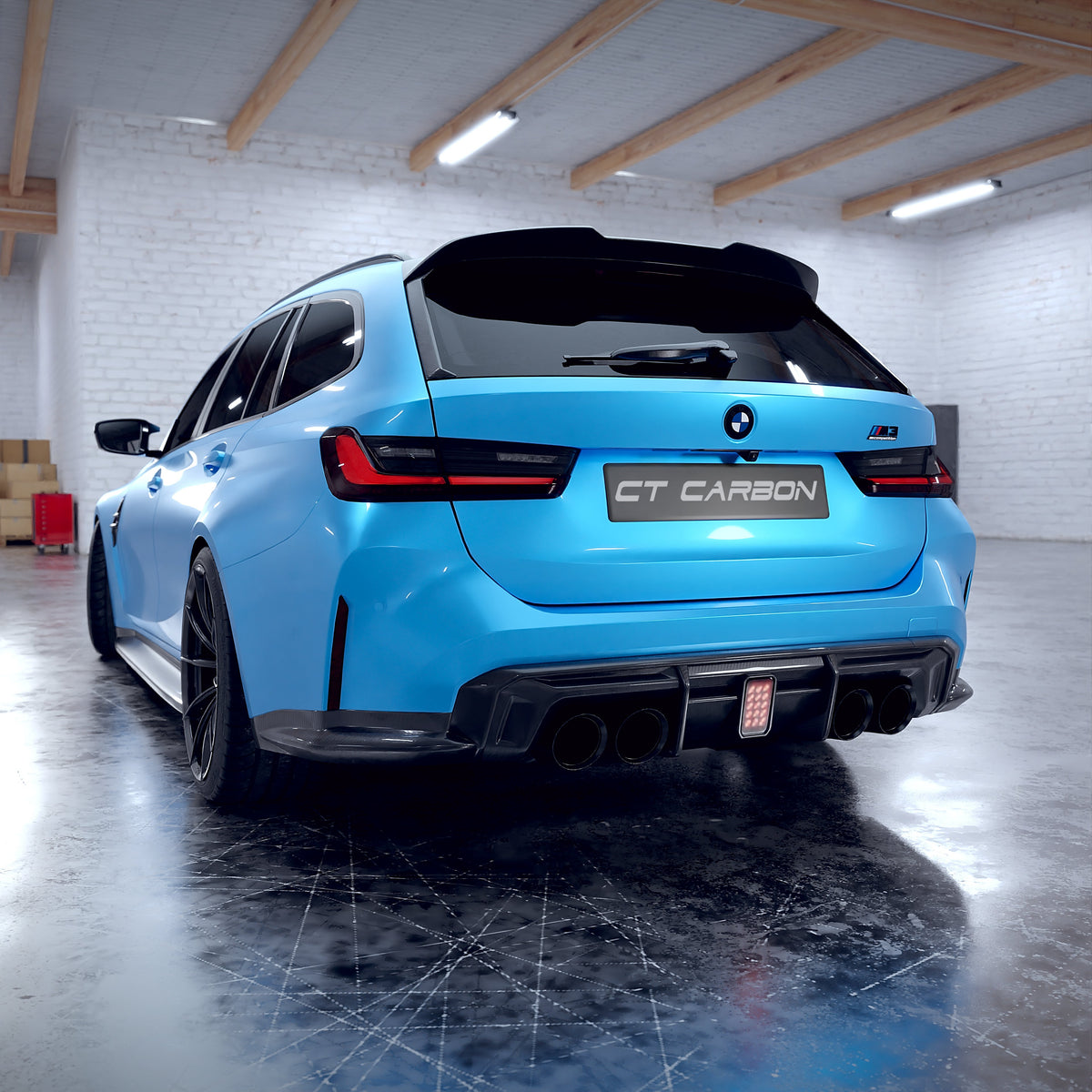 BMW M3 G81/G21 3 Series Carbon Fibre Spoiler - V2 - CT Design - view 9