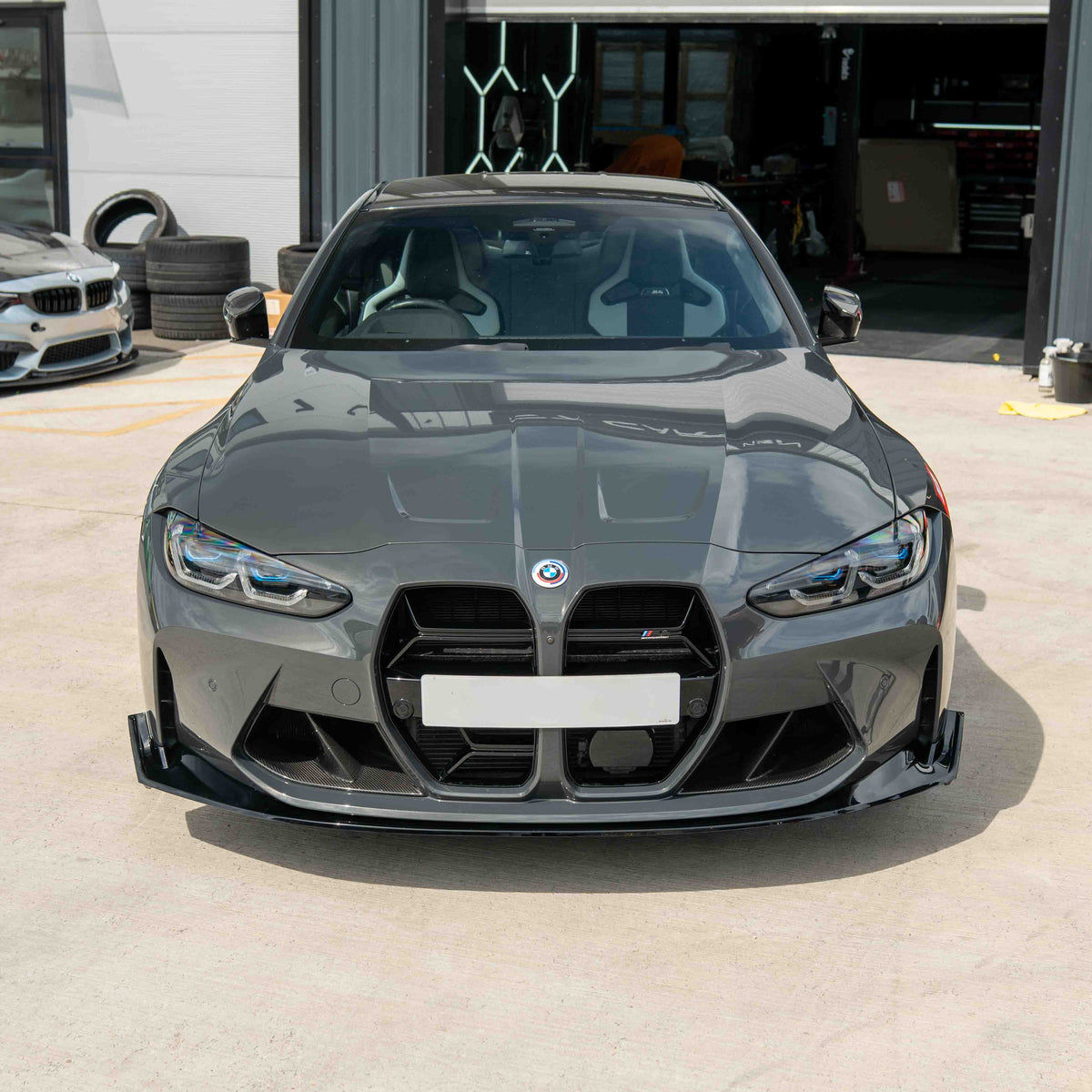 BMW M3 & M4 G80/G81/G82/G83 Gloss Black Splitter - V1 - view 3