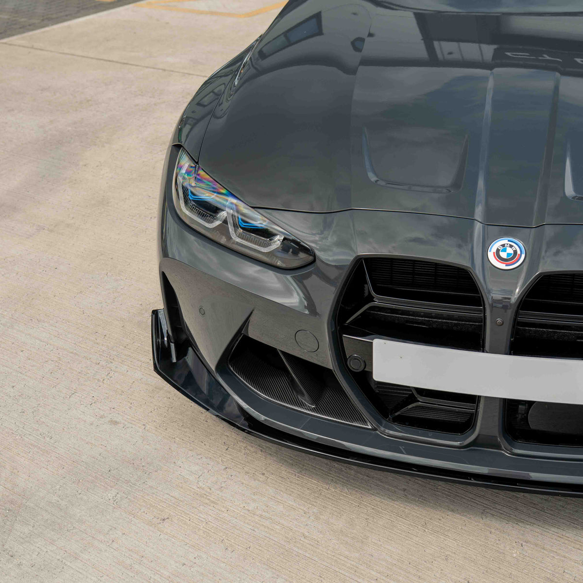 BMW M3 & M4 G80/G81/G82/G83 Gloss Black Splitter - V1 - view 4