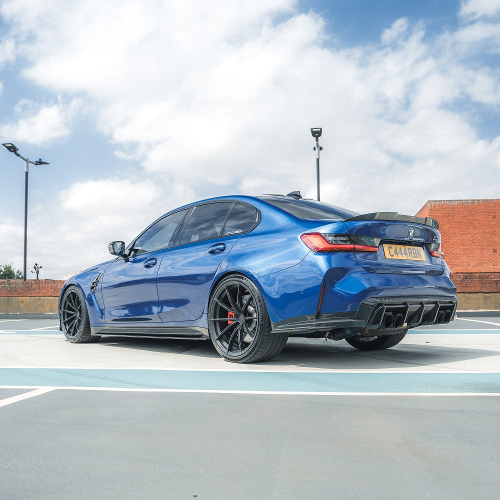 BMW M3/3 Series G80/G20 2018+ Carbon Fibre Spoiler - V7 - CT Design - view 2