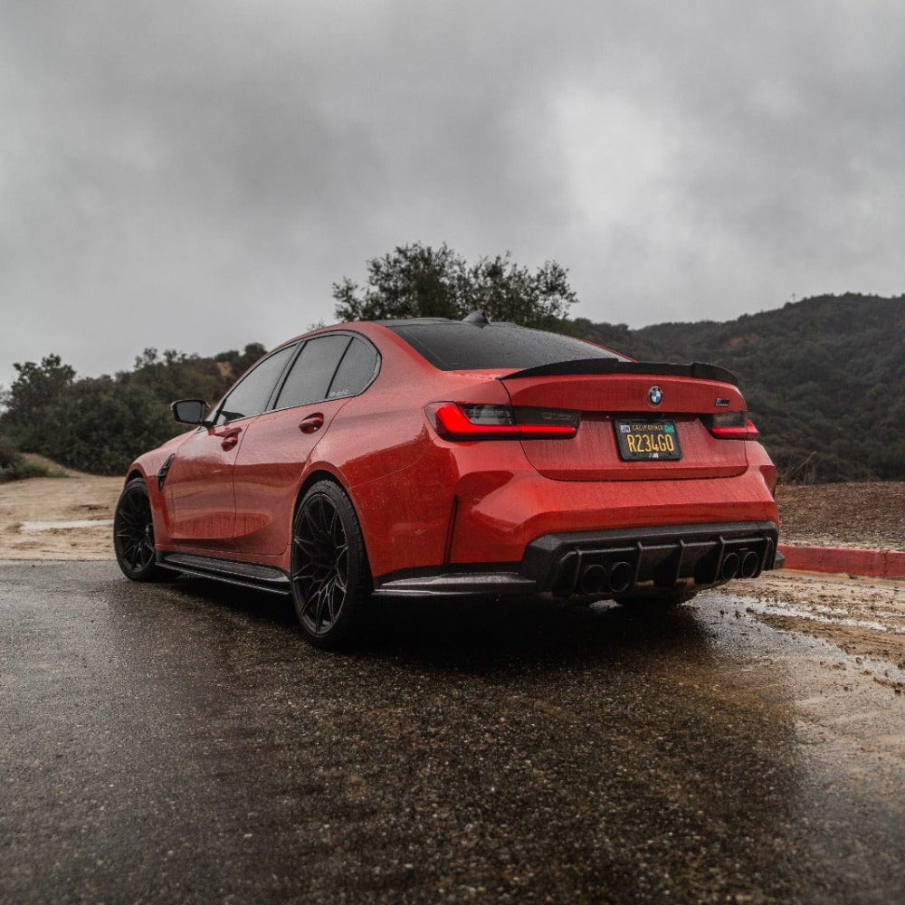 BMW M3/3 Series G80/G20 2018+ Carbon Fibre Spoiler - V7 - CT Design - view 4