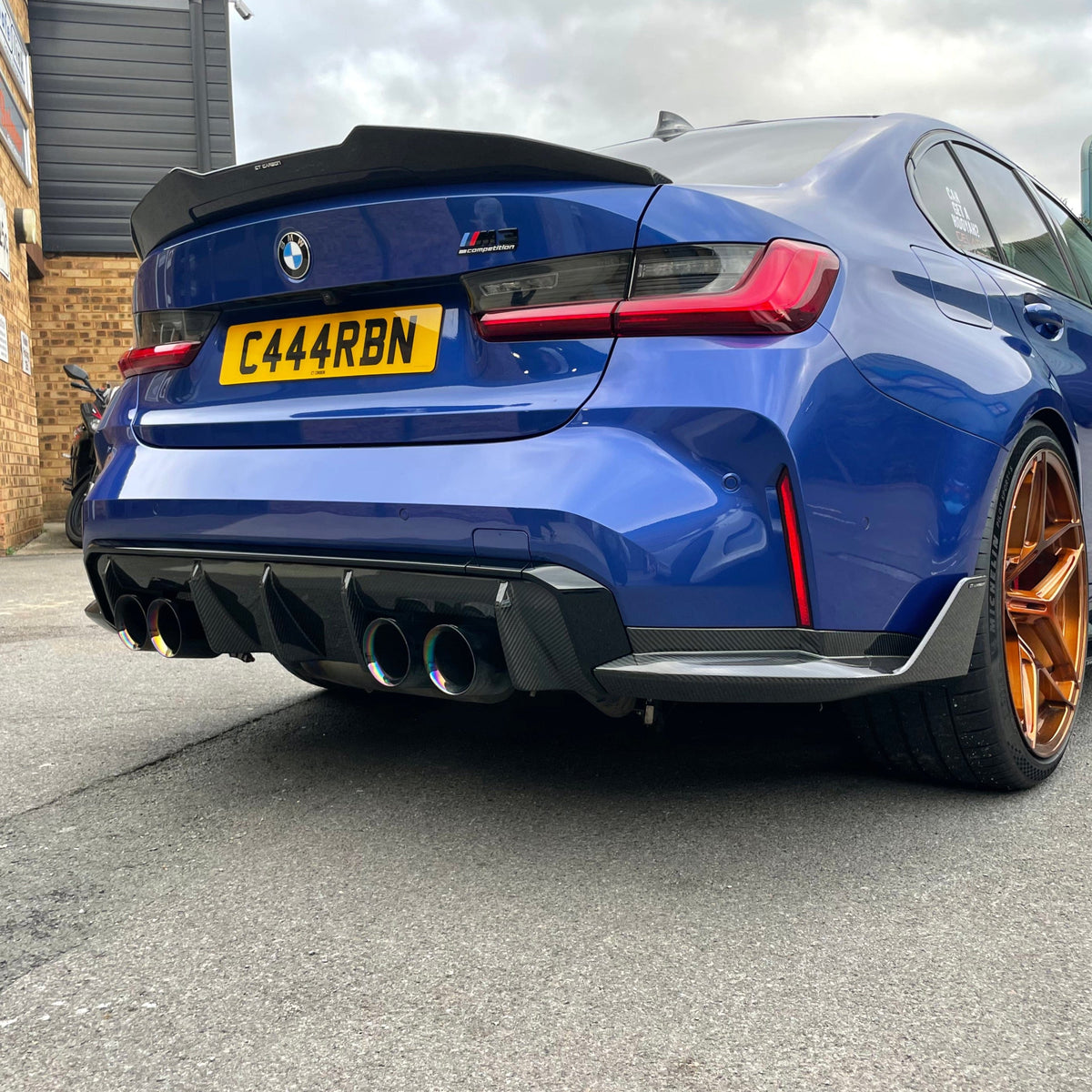 BMW M3/3 Series G80/G20 2018+ Carbon Fibre Spoiler - V2 - view 2