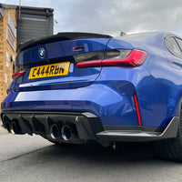 BMW M3/3 Series G80/G20 2018+ Carbon Fibre Spoiler - V8 - view 3