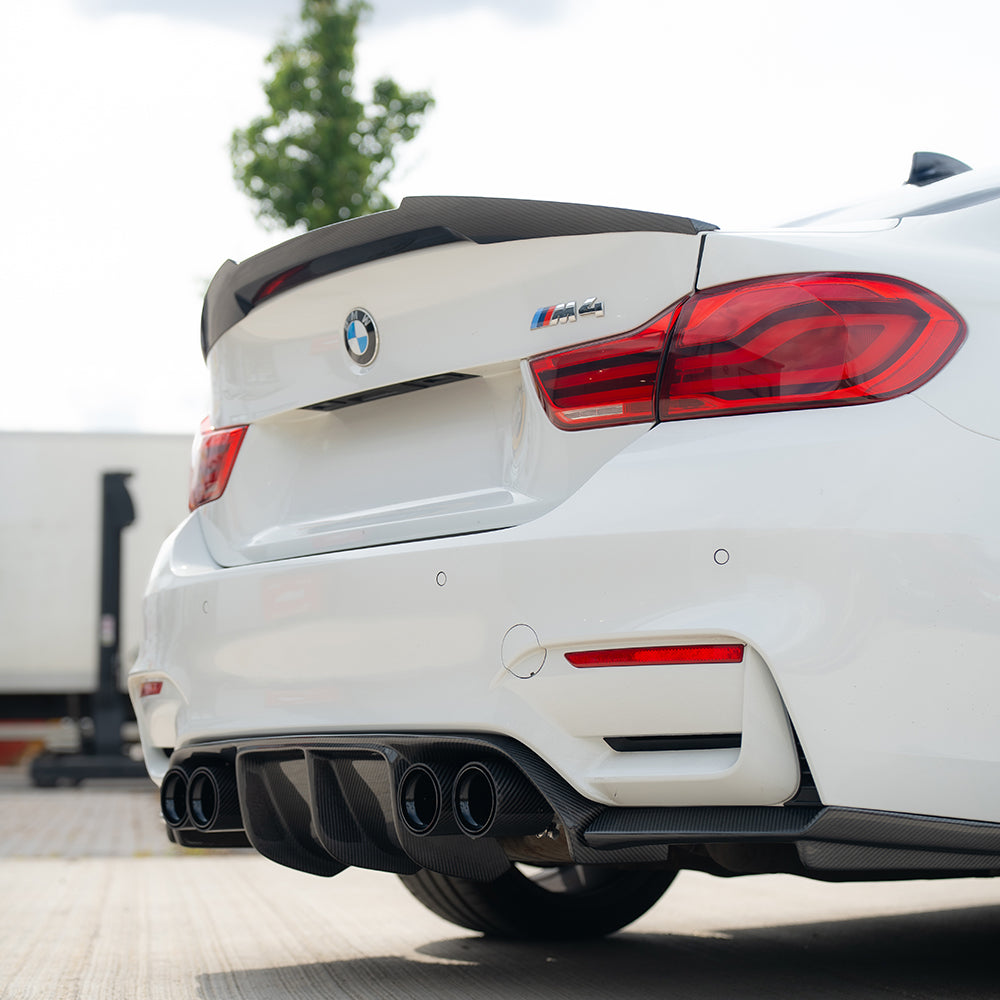 BMW M3/M4 F80/F82/F83 Carbon Fibre Diffuser - V2 - view 2