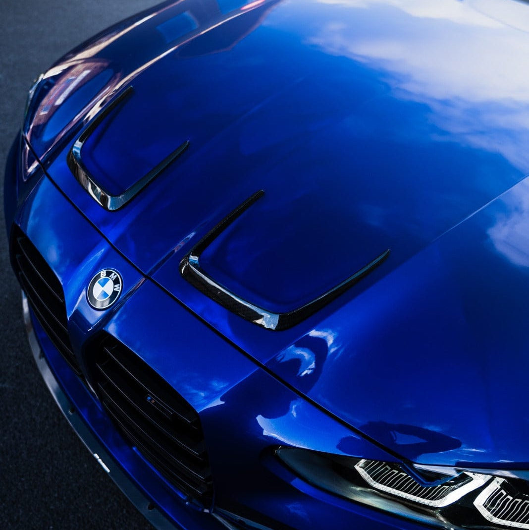BMW M3/M4 (G80 G81 G82 G83) Carbon Fibre Bonnet Hood Trims - view 3
