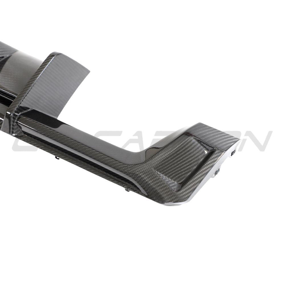 BMW M3/M4 G80/G81/G82/G83 Carbon Fibre Diffuser With Led - V3 - CT Design - view 9