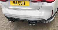 BMW M4 G82/G83 2021+ Carbon Fibre Diffuser V1 - CT Design - view 2