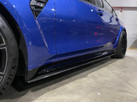 BMW M4 G82/G83 Carbon Fibre Side Skirt Extensions V1 - CT Design - view 4