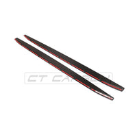 BMW M4 G82/G83 Carbon Fibre Side Skirt Extensions V1 - CT Design - view 8