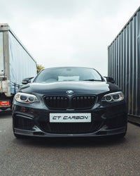 BMW M2 F87 & F22 2 Series Double Slat Black Grilles - view 3