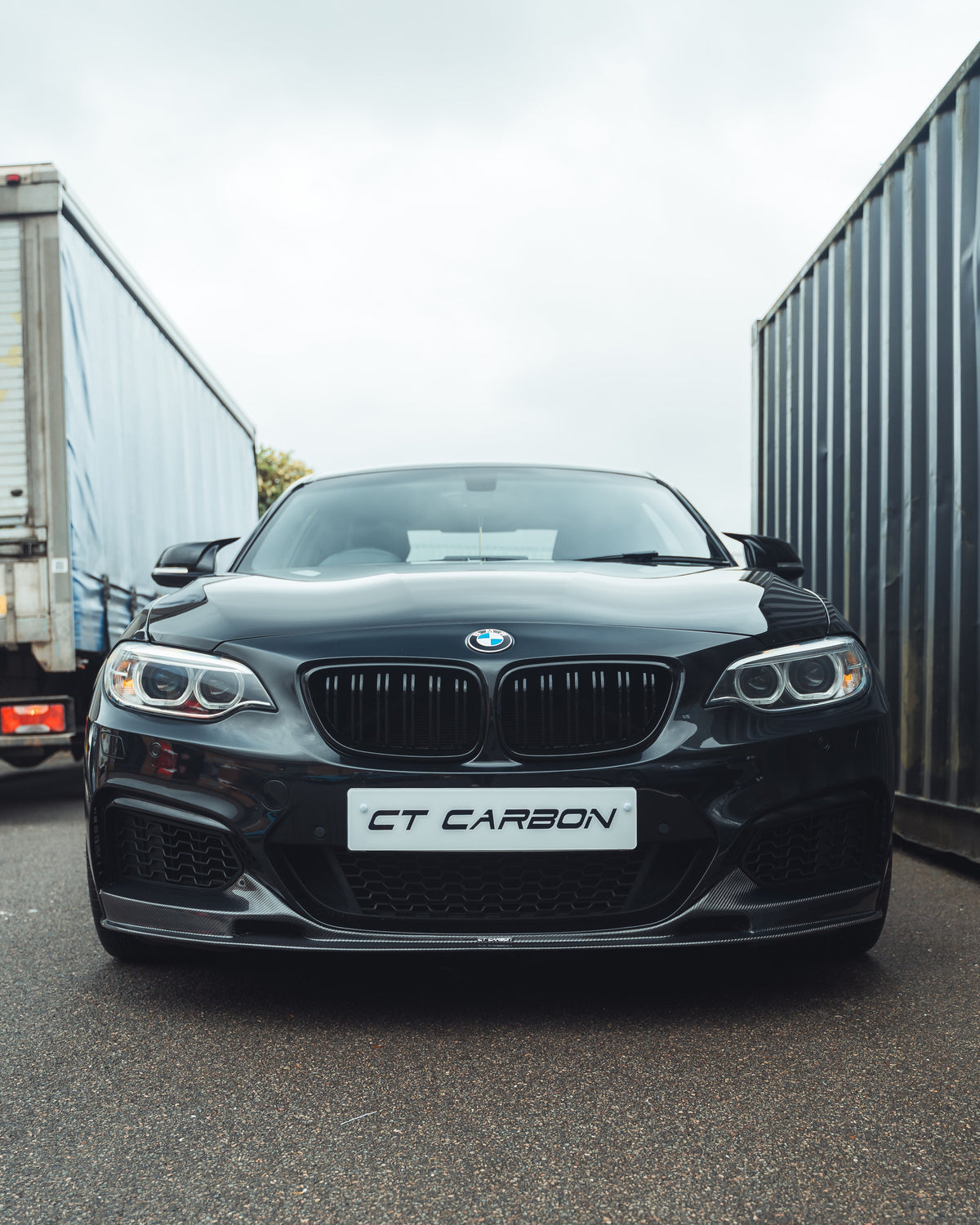 BMW M2 F87 & F22 2 Series Double Slat Black Grilles - view 3