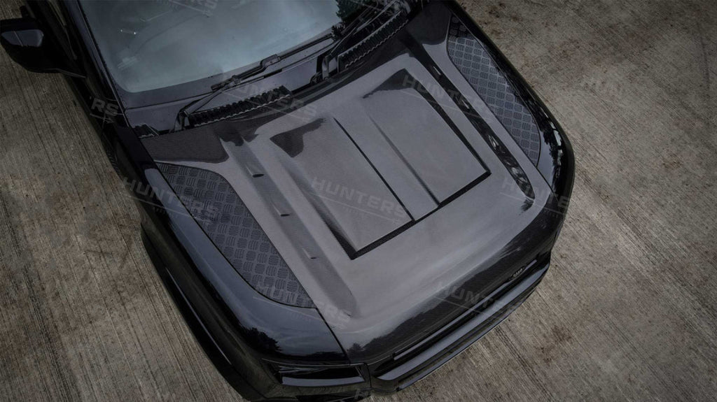 Defender L663 Carbon Fibre Bull Nose Bonnet - view 3