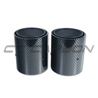 BMW F40/F44 M135I & M235I Carbon Fibre Exhaust Tips - Matte Black (set Of 2) - view 2