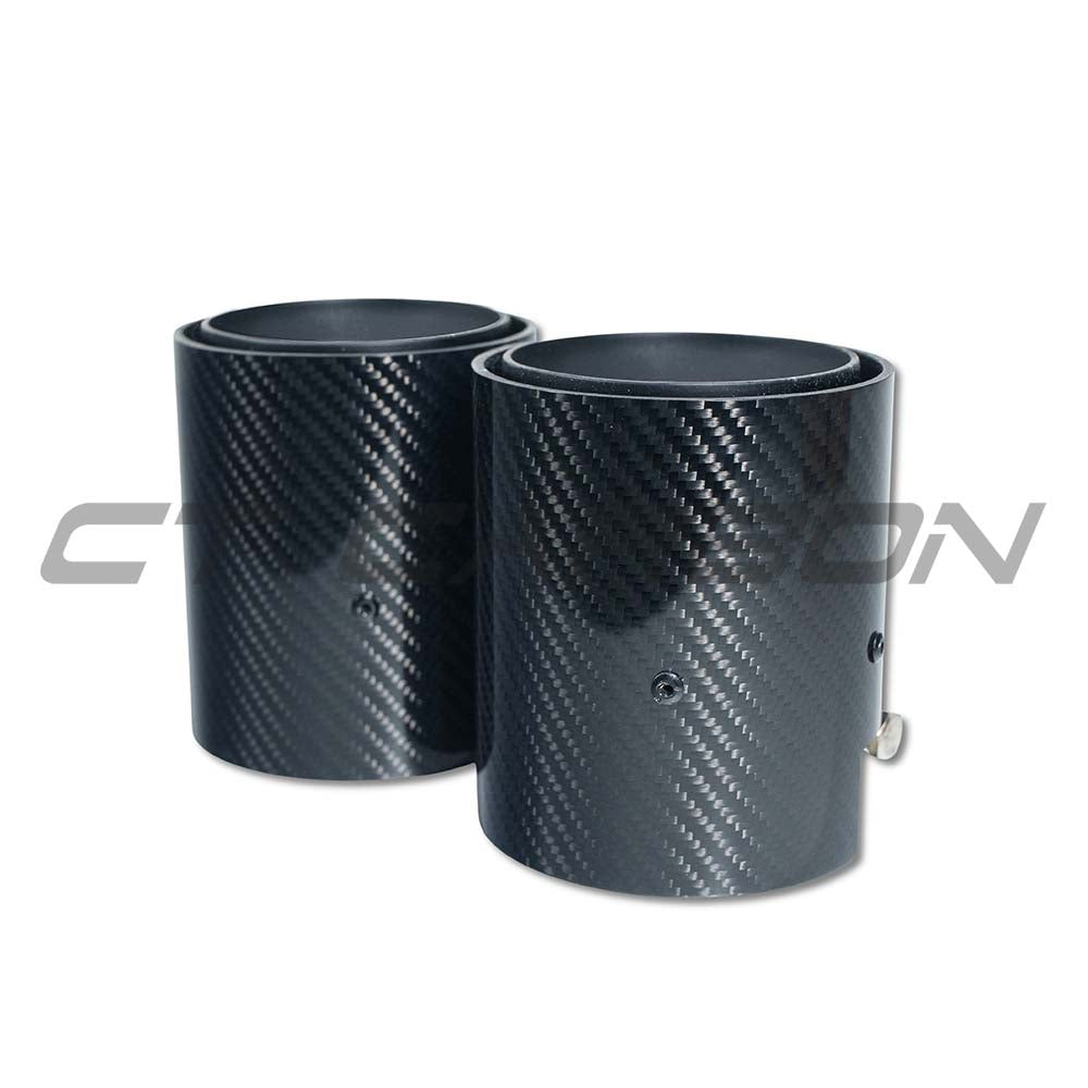 BMW F40/F44 M135I & M235I Carbon Fibre Exhaust Tips - Matte Black (set Of 2) - view 3