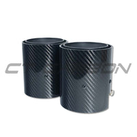 BMW F40/F44 M135I & M235I Carbon Fibre Exhaust Tips - Matte Black (set Of 2) - view 3
