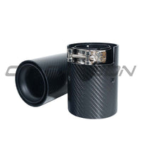 BMW F20/F21/F22/F23/F30/F31/F32/F33 Carbon Exhaust Tips - Matte Black (set Of 2) - view 6
