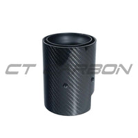BMW F20/F21/F22/F23/F30/F31/F32/F33 Carbon Exhaust Tips - Matte Black (set Of 2) - view 5