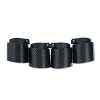 BMW M2, M3, M4 G87/G80/G81/G82/G83 Carbon Exhaust Tips - Black Slash Cut (set Of 4) - view 4