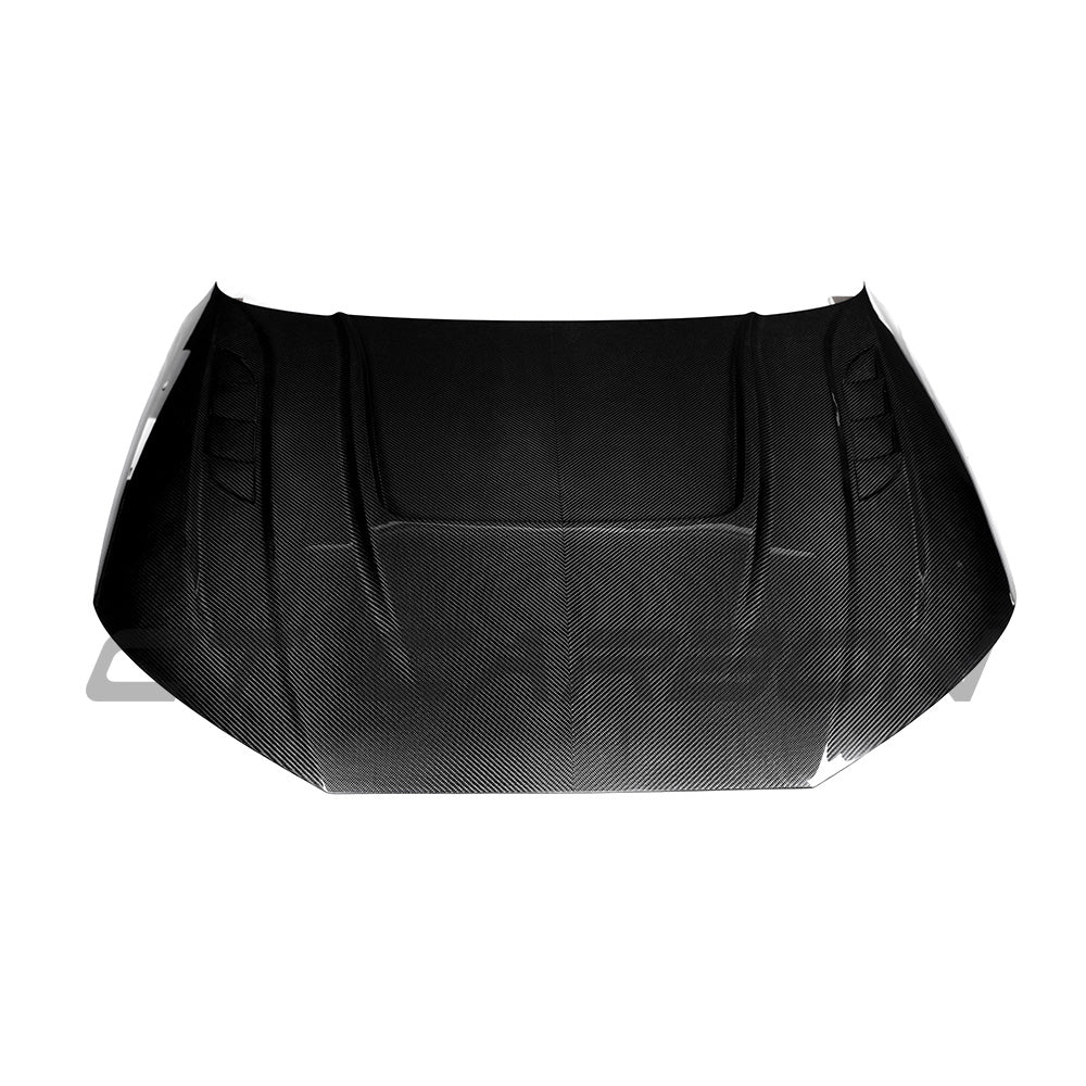 Audi A4/S4/RS4 B9/B9.5 2016-2024 Carbon Fibre Bonnet/hood - view 3