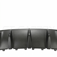 Audi RS3 8Y 2022-2024 Saloon Matte Carbon Fibre Diffuser - V1 - CT Design - view 3