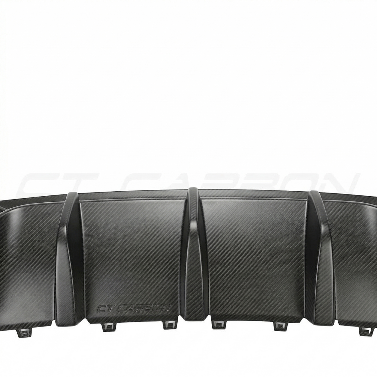 Audi RS3 8Y 2022-2024 Saloon Matte Carbon Fibre Diffuser - V1 - CT Design - view 3
