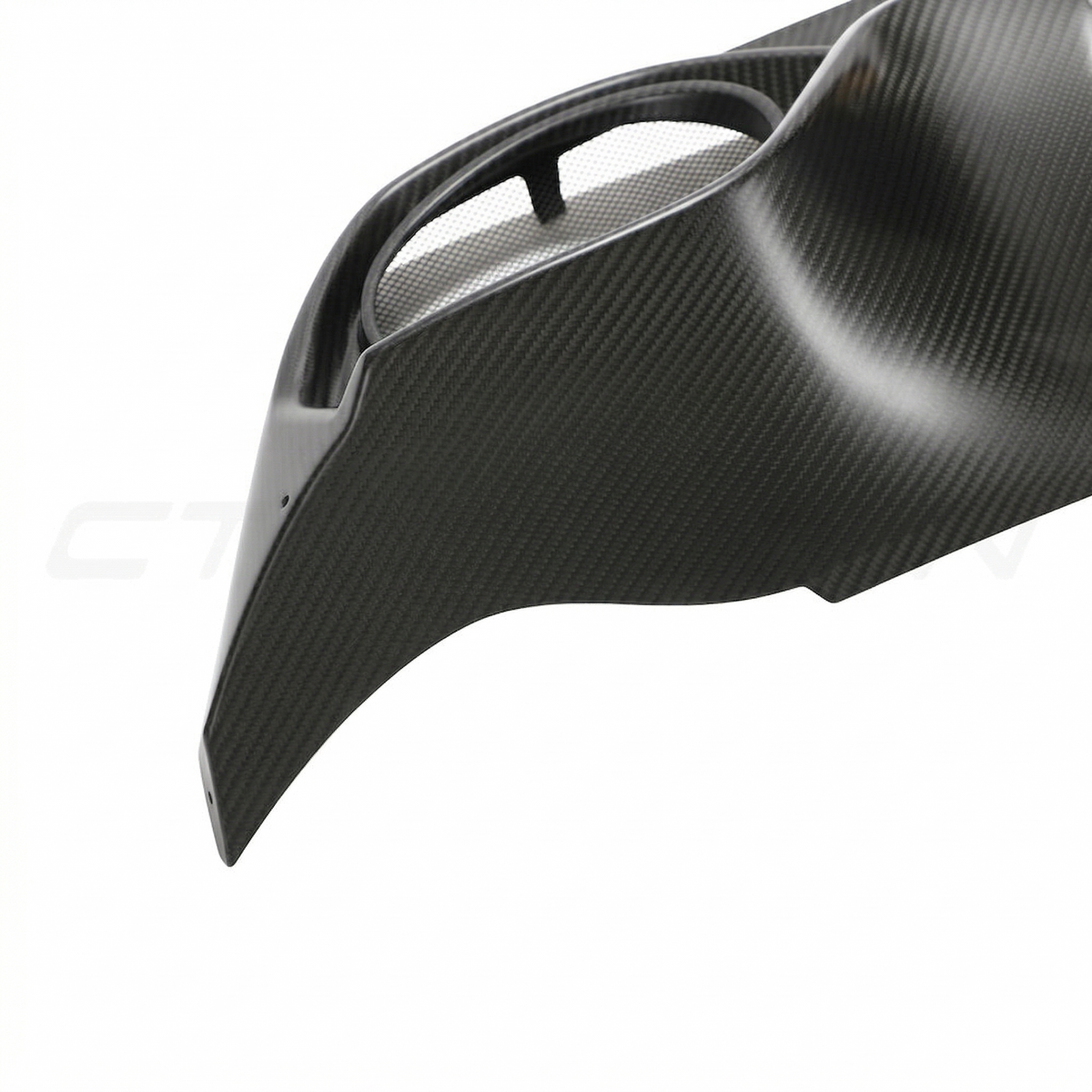 Audi RS3 8Y 2022-2024 Saloon Matte Carbon Fibre Diffuser - V1 - CT Design - view 4