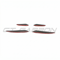 Audi RS3 8Y 2025+ Matte Carbon Fibre Front Bumper Canards - CT Design - view 2