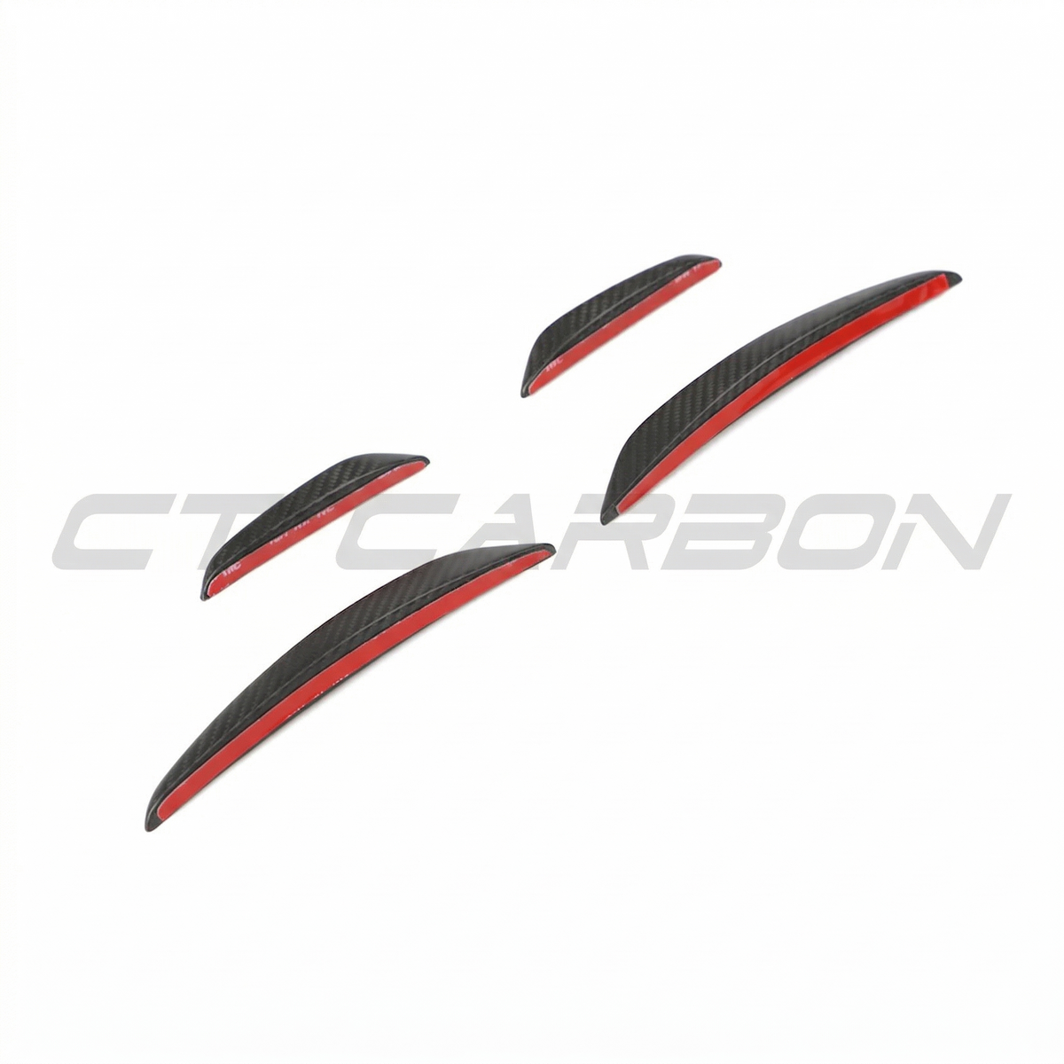 Audi RS3 8Y 2025+ Matte Carbon Fibre Front Bumper Canards - CT Design - view 3