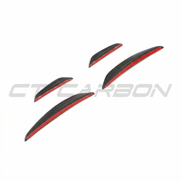 Audi RS3 8Y 2025+ Matte Carbon Fibre Front Bumper Canards - CT Design - view 3