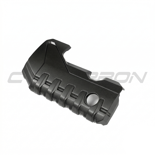 Audi RS3 8Y 2020+ Matte Carbon Fibre Engine Cover - CT Design - view 2