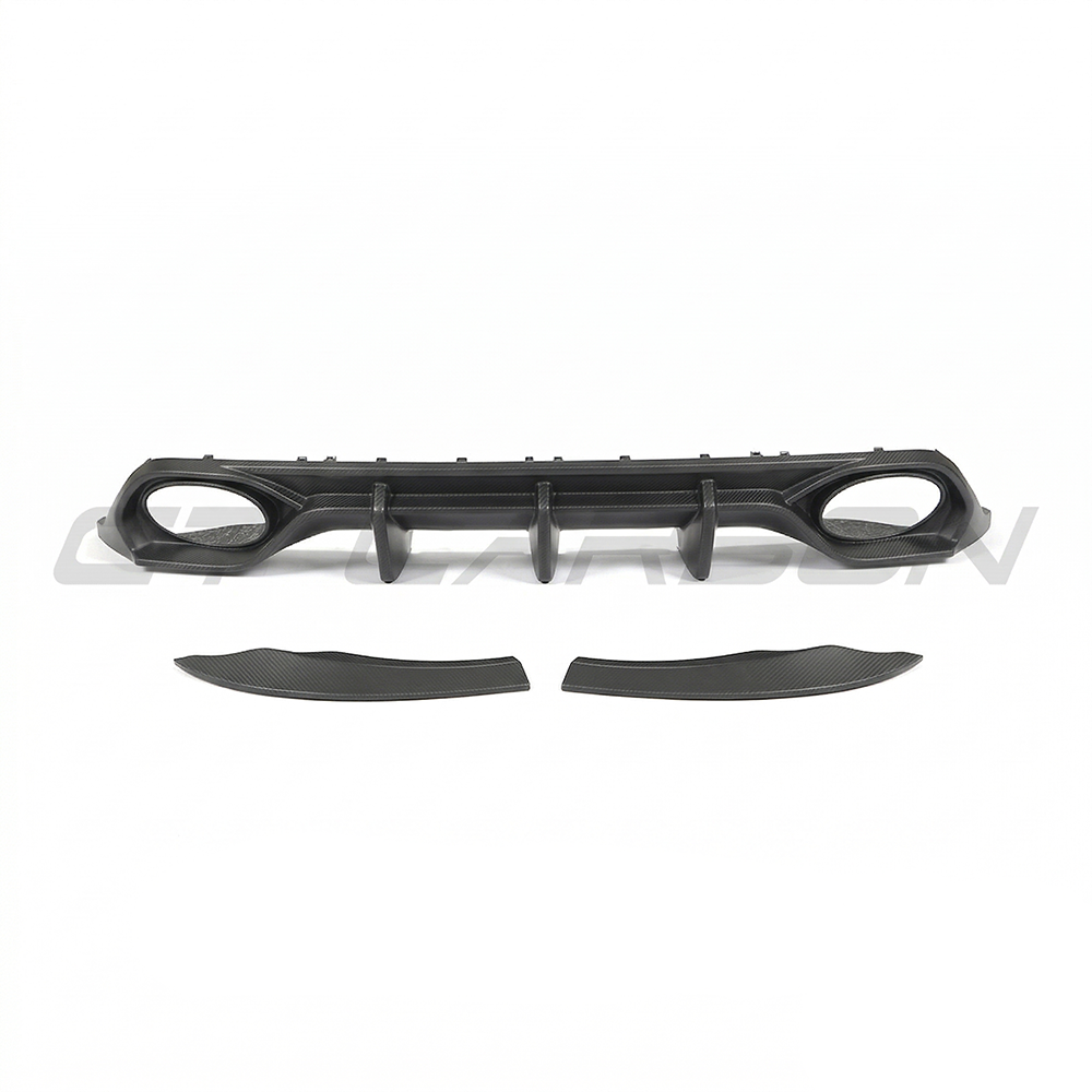 Audi RS3 8Y 2022-2024 Sportback Matte Carbon Fibre Diffuser - V1 - CT Design - view 2