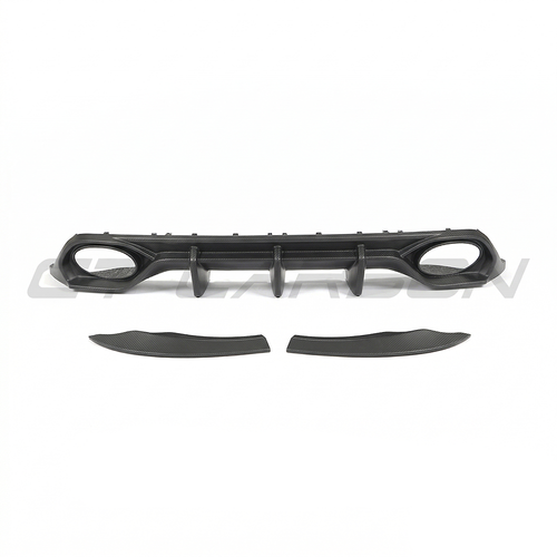 Audi RS3 8Y 2022-2024 Sportback Matte Carbon Fibre Diffuser - V1 - CT Design - view 2