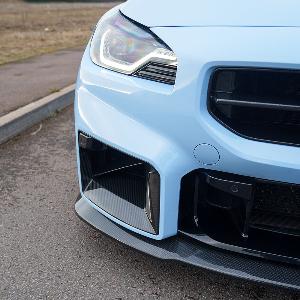 BMW G87 M2 2023+ Carbon Fibre Splitter - V5 - CT Design - view 3