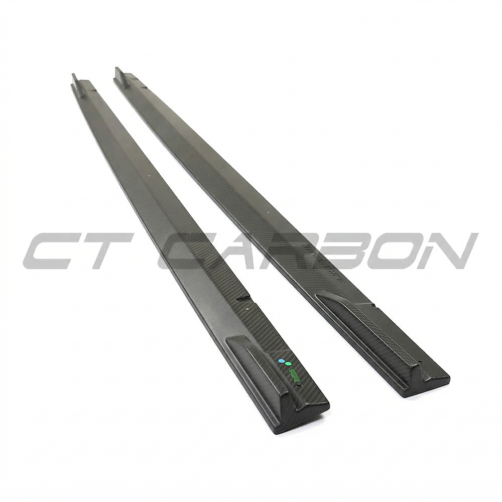 Audi RS3 8Y 2022+ Matte Carbon Fibre Side Skirts - CT Design - view 3