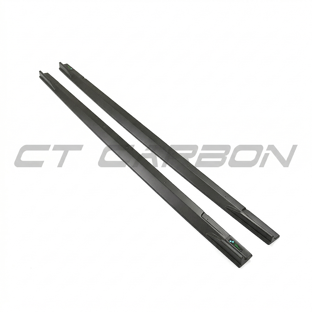 Audi RS3 8Y 2022+ Matte Carbon Fibre Side Skirts - CT Design - view 4