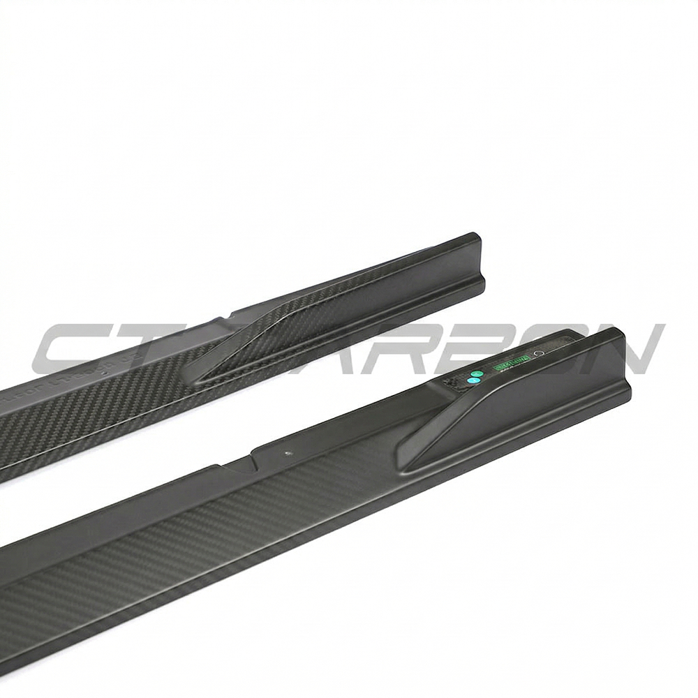 Audi RS3 8Y 2022+ Matte Carbon Fibre Side Skirts - CT Design - view 2