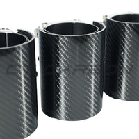 BMW M2/M3/M4/M5 F10/F80/F82/F83/F87 Carbon Fibre Exhaust Tips - Black X4 - view 2