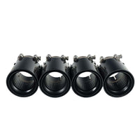 BMW M2/M3/M4/M5 F10/F80/F82/F83/F87 Carbon Fibre Exhaust Tips - Black X4
