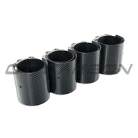 BMW M2, M3, M4 G87/G80/G81/G82/G83 Carbon Exhaust Tips - Black Straight Cut (set Of 4) - view 2