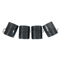 BMW M2, M3, M4 G87/G80/G81/G82/G83 Carbon Exhaust Tips - Black Straight Cut (set Of 4) - view 3