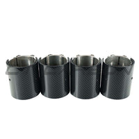 BMW M2, M3, M4 G87/G80/G81/G82/G83 Carbon Exhaust Tips - Chrome Straight Cut (set Of 4) - view 3